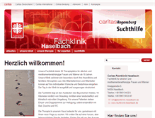 Tablet Screenshot of fachklinik-haselbach.de